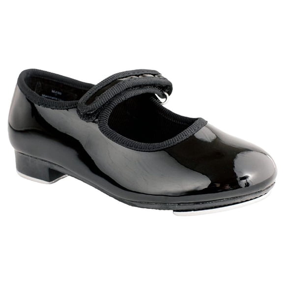 Dance Class Ballerines Mary Plates pour Filles Molly Jane, Verni Noir, 7 Tout-Petit