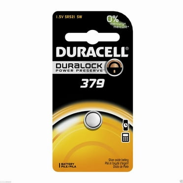 1 Duracell 379 SR521SW SR521 AG0 LR521 521 D379 V379 CX521 618 Silver Ox Battery