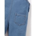 thumbnail image 6 of 6 Months Baby Girls Clothes 9 Months Girls Pants Infant Girls Denim Overall Pants Blue, 6 of 7