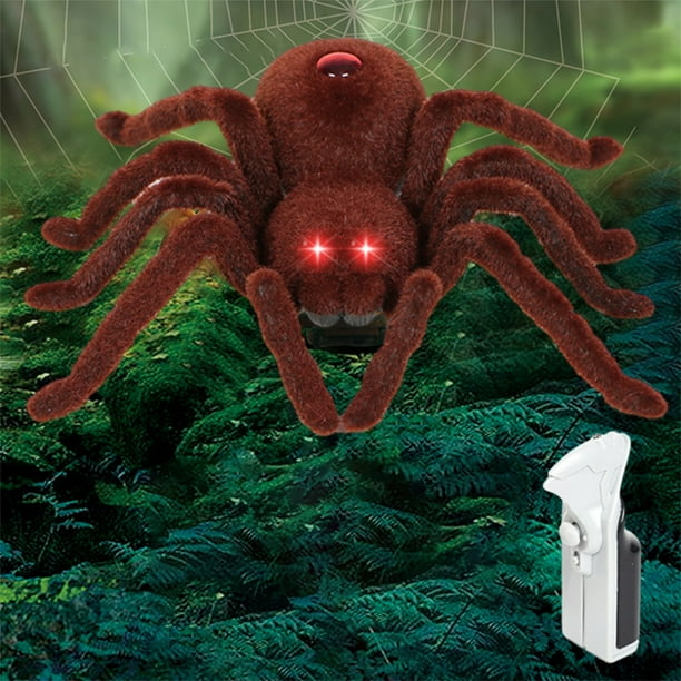 Araña con control remoto para mascotas (gatos y perros). Ideal para bromas, travesuras y sorpresas. Juguete perfecto para Halloween.