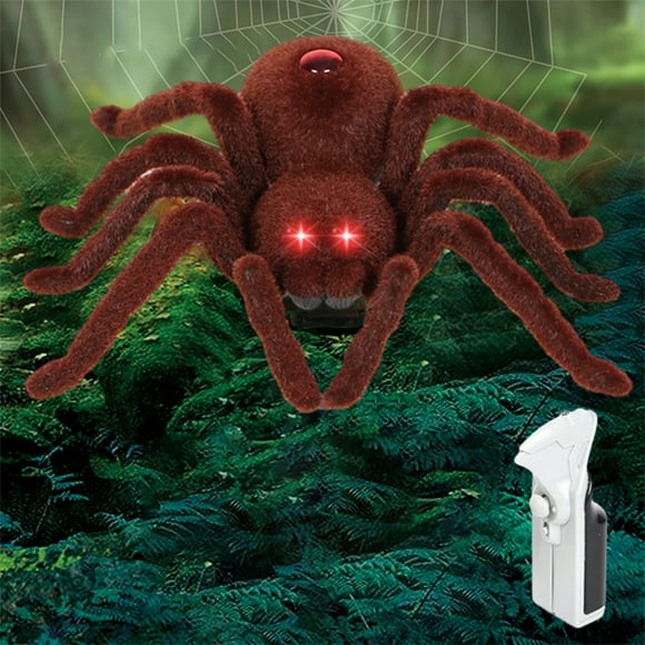 EQWLJWE Electric Simulation Toys,Kids Electric Toys,Electric Toys for Kids Girls Boys, Family Cats Dogs Remote Control Spider for Prank Or Trick Gags & Practical Surprise Joke Toys Halloween Day