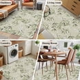 thumbnail image 5 of Green Eucalyptus Leaves Area Rugs 2.7'x5', Washable Small Throw Rugs for Kitchen Bedroom, Spring Watercolor Plant Textured Indoor Outdoor Rug Non-Slip Low Pile Carpet Runner Reversible Floor Mats, 5 of 8