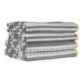 thumbnail image 2 of Freshee 4-Piece Bath Towel Set, Grey Stripe - Featuring Intellifresh Antimicrobial Technology, 2 of 6