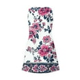 thumbnail image 5 of Hvot&aat Summer Dresses for Women Casual Print V-Neck Sleeveless Tank Dress A-Line Curve Hem Sundress Boho Hawaiian Beach Dress, 5 of 5