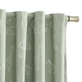 thumbnail image 6 of Ecologee Safari 100% Blackout Rod Pocket Back Tab Single Indoor Curtain Panel, Sage, 40" W x 63" L, 6 of 7