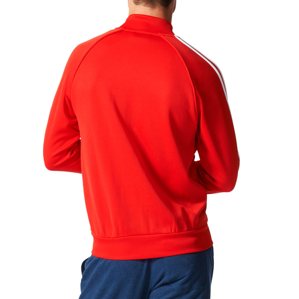 Adidas Originals Superstar Men's Track Jacket Vivid Red/White ay7062 - image 2 of 5