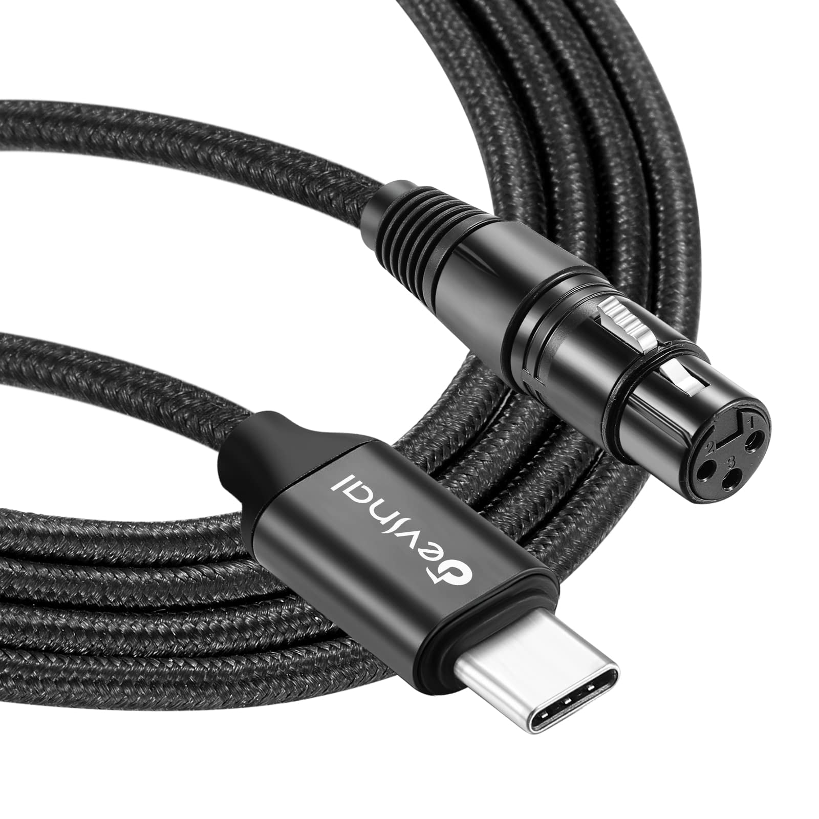 XLR to USB C Cable, Devinal Upgrade USB C Microphone Cable USB TypeC