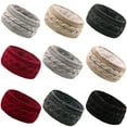 thumbnail image 6 of Winter Knitted Headband for Women Cozy Wool Blend Sports Headwrap with Ear Warmers Soft Stretchy Hair Accessory, 6 of 7