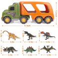 thumbnail image 2 of Car Truck Toy for 3 4 5 6 Years Old Boys and Girls, Dinosaur Transport Truck Including T-Rex, Pterodactyl, Brachiosaurus, for Boys & Girls, 2 of 8