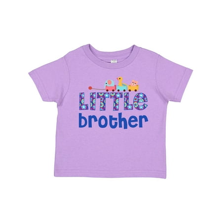 

Inktastic Blue Toy Train Little Brother Gifts Gift Toddler Boy Girl T-Shirt