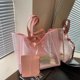thumbnail image 1 of Bolsa De Hombro Bolso de hombro para mujer Bolso de verano de PVC de moda de gran capacidad con monedero (rosa) Likrtyny Para Estrenar, 1 of 6