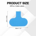 thumbnail image 2 of Uxcell Cable Labels, 20Pcs Waterproof Writable Wire Labels for Electronics Cord Management, Light Blue, 2 of 7
