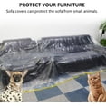 thumbnail image 6 of 2 Pack Plastic Couch Cover & 2 Pack Battery Tape, Furniture Covers, Waterproof Couch Cover, Extra Large Plastic Tarp Couch Covers for Sectional Sofa L Shape, Storage Moving Supplies, 6 of 9