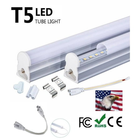 iLett T5 LED (Not Fluorescent) Ceiling Light Fixture, 4 Feet, 18W (72W Equivalent), 1440lm, 6000K (Cool White),CE ROHs,