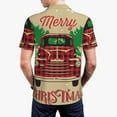 thumbnail image 4 of Daiia Christmas Vintage Red Truck Pattern Men’s Polo Shirts,Solid Deck Shirt,Classic Fit, Breathable Cotton Polo for Casual and Sport Wear-Large, 4 of 9
