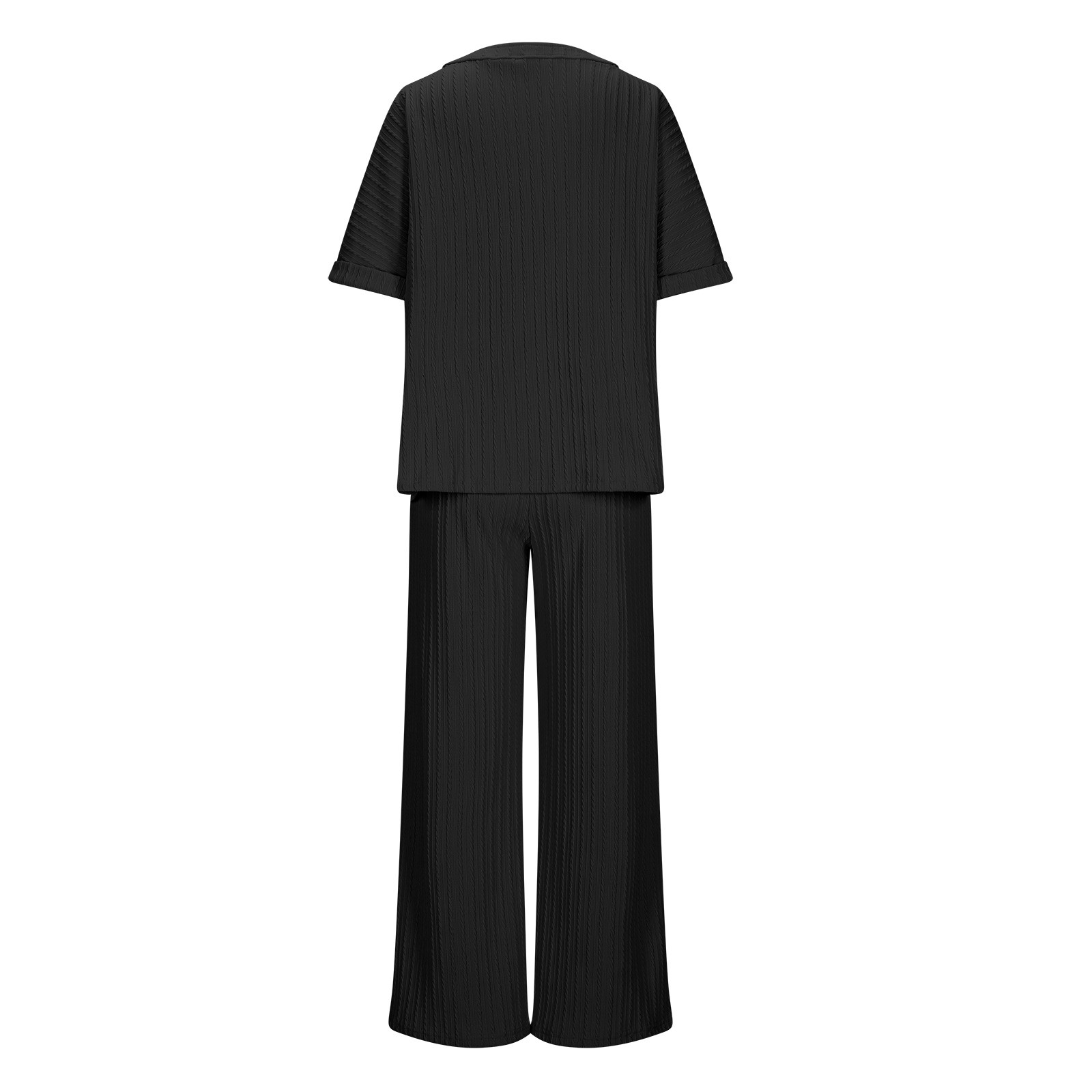 2 Piece Sets for Women Shorts Summer Two Piece Sets for Women Solid Color Round Neck Short Sleeve Tops And Pants Sets With Pockets