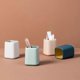 thumbnail image 2 of Desk Pen Holder Stand Two-tone Pencil Cup Pot Desk Organizer Makeup Brush Holder, 2 of 4