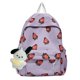 thumbnail image 1 of Mochila para niña Fresas lindas Mujeres Estudiante Mochila de viaje Mochila (púrpura), 1 of 9