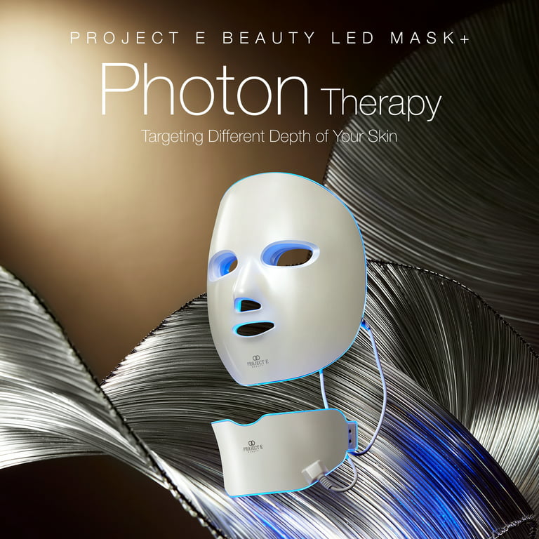 Project Beauty Wireless 7 Color Mask Neck Photon Light Skin Rejuvenation Therapy Facial Skin Care Mask - Walmart.com