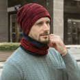 thumbnail image 3 of Promotion Liquidation Bonnet Tricoté Écharpe Réchauffeur de Visage Ensemble Bonnet Chapeau Écharpe Hommes Automne Hiver Bonnet Tricoté Moelleux Couvre-Chef, 3 of 6