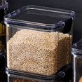 thumbnail image 3 of 6 Pack 700Ml Kitchen Food Storage Box Organizer Container Set Empty Seal Lid Clear Square, 3 of 5