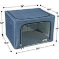 thumbnail image 3 of Sorbus Foldable Storage Box Organizer -Blue Large, 3 of 6