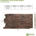 thumbnail image 4 of Ekena Millwork 49"W x 25.50"H x 1.25"D Acadia Ledge Stacked Stone, StoneWall Faux Stone Siding Panel, Canyon Brown, 4 of 11