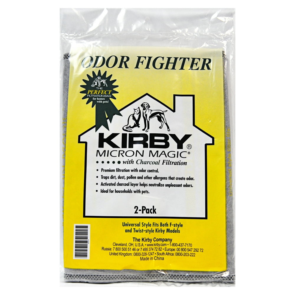 Kirby Micron Magic Odor Fight F Style Vacuum Bags 2 Pack 202816