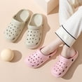 thumbnail image 5 of Zuecos de mujer, sandalias de verano para mujer, chanclas de casa con parte inferior gruesa, cuñas secas suaves de EVA, zapatos de plataforma para jardín, sandalias de playa, Zapatillas de casa, 5 of 5