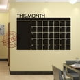 thumbnail image 3 of 60x92 Inch Monthly Plan Calendar Chalkboard, Vinyl Wall Sticker Memo Board with Blackboard Surface - a, 3 of 4