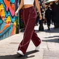 thumbnail image 5 of Jaunzuar Workout Pants Women Elastic Waist Straight Leg Sweatpants Versatile Running Casual Pants with Pocket S, 5 of 8