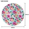 thumbnail image 6 of Pioneer Flower Floral Print Pattern Round Tablecloth 60"x60",Wrinkle Wipeable Table Cloth for Kitchen Dining Room Picnic Patio Party, 6 of 6