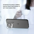 thumbnail image 5 of Air Frame Crystal Frosted Pc Transparent Case With Extra Frame Raised Camera Protection And Kick Stand For Iphone 13 Pro Max 6.7 - Frosted Black, 5 of 8