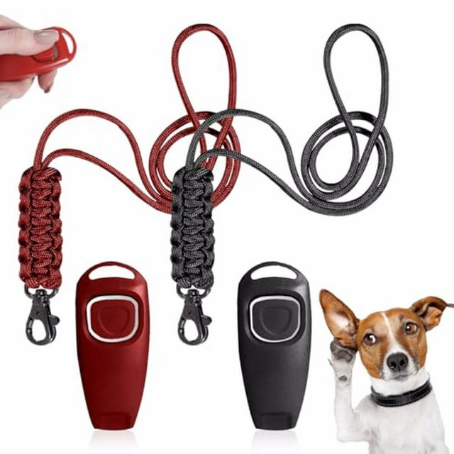 Youkk 2pack/lot Colorfast Training Whistle For Dogs Easy Blowing Sounds And Clicking Signals Durability 1Set
