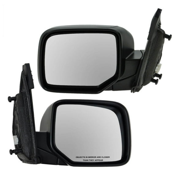 TRQ Power Heated Smooth Black Mirror LH & RH Pair Set of 2 for 09-13 Honda Pilot MRA09271