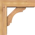 thumbnail image 3 of Ekena Millwork 5 1/2"W x 18"D x 18"H Olympic Block Smooth Bracket w/ Offset Brace, Western Red Cedar, 3 of 25