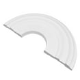 thumbnail image 2 of MYG for Round Ceiling Medallion 12 Inch Decorative PU Cover Plate for Fan Light Fixtures Split Molded Elegant Charming Background Dent-Resistant Waterproof Easy Install White, 2 of 10
