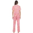 thumbnail image 4 of White Mark Women's Tropical Short Sleeve Button-Down Pajama Set, 4 of 6