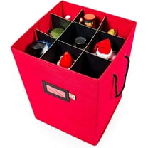 Santa's Bags 17 in. Nutcracker Collectibles Storage Box - RED