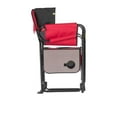 thumbnail image 3 of Faulkner FLK-49582 El Capitan Director Chair with Cooler Bag, Burgundy - Black, 3 of 4