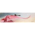 thumbnail image 3 of Campbell, Robert 24x10 Black Modern Framed Museum Art Print Titled - Wingspread Spoonbill, 3 of 5