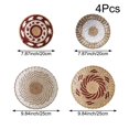 thumbnail image 2 of Jiibva Seagrass Wall Hanging Decor Handmade Natural Wall Art Round Bohemian Basket Wall Art Set For Kitchen Bedroom Living Room, 2 of 7