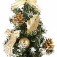 thumbnail image 4 of Mini árbol de Navidad de mesa Hogar Navidad Decoración de escritorio pequeña Adorno de fiesta Regalo Tomshoo Dorado/40cm, 4 of 7