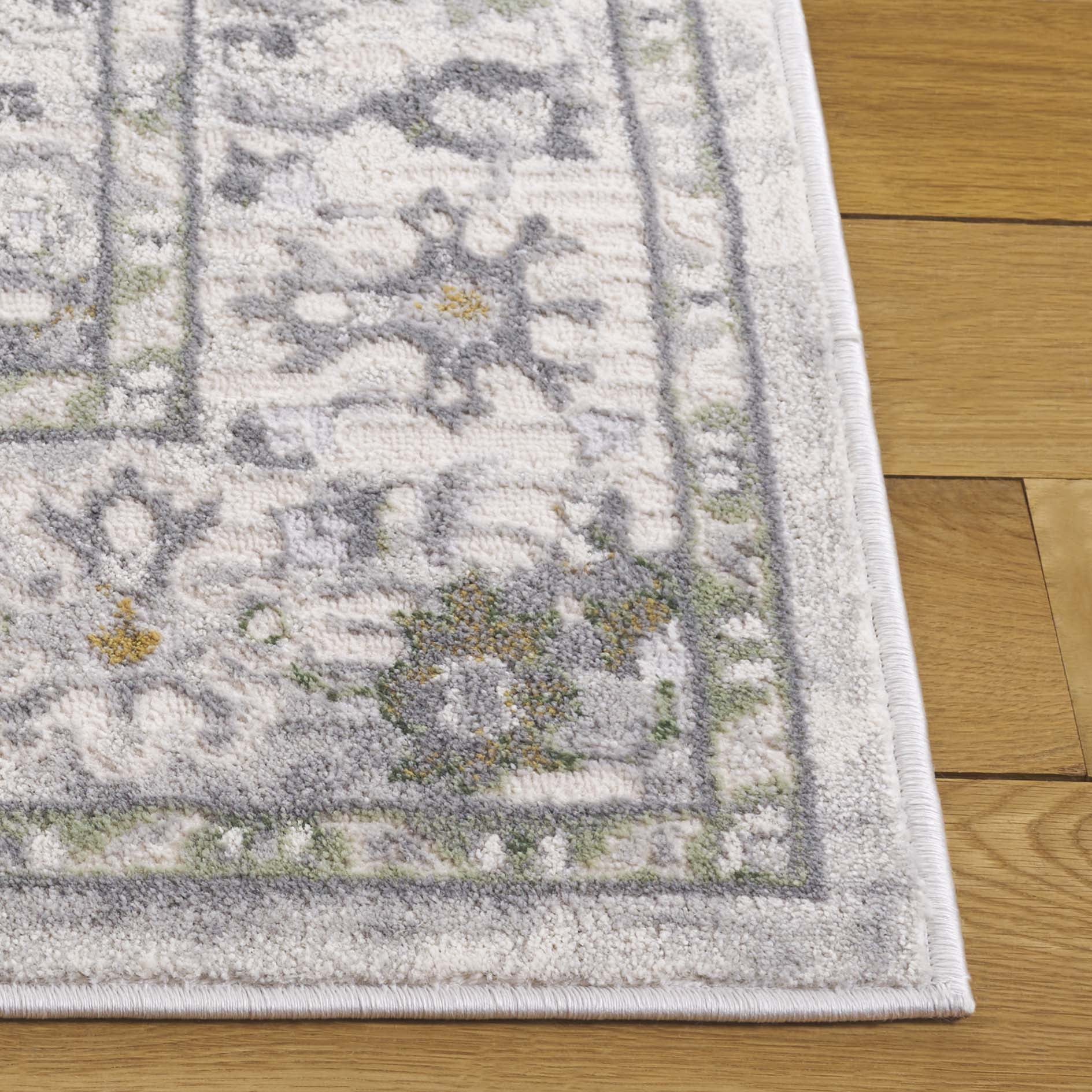 SAFAVIEH Prestige Malvina Oriental Area Rug, Ivory/Gray, 4' x 6'