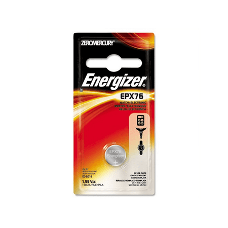 Energizer-Eveready 11087 - EPX76 1.55 Volt Zero Mercury Button Cell Watch / Camera / Calculator / Medical / Photo Battery (EPX76BPZ)