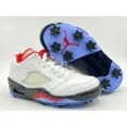 thumbnail image 1 of N I-K-E Jo r-dan V LOW GOLF WHITE/RED-BLCK [CU4523 100] US SZ 3.5, 1 of 6