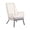 Natural, variant on Marco Indoor Outdoor Steel Lounge Chair with Truffle Rope and Gray Cushion