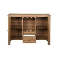 thumbnail image 5 of DN01133 - Server, Gray Fabric, Rustic Brown & Oak Finish - Pascaline, 5 of 7