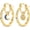 Gold, variant on 925 Sterling Silver Earrings Hoops for Women Ladies Simple Lightweight Twisted Medium Hoop Earrings With Cubic Zirconia Hypoallergenic Jewelry for Her