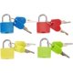 thumbnail image 1 of Mini candados para equipaje, coloridos candados para maleta con llaves (paquete de 4), 1 of 1